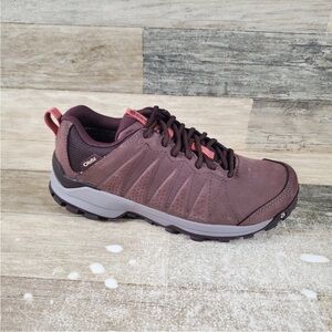 NWT Women's Oboz Sypes Low Leather B-Dry‎ Peppercorn Hiking Shoe